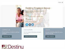 Tablet Screenshot of destinyfg.com